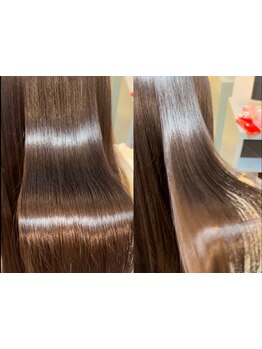 【アイロンを使わない縮毛矯正】でダメージレスに、思わず触れたくなるようなナチュラルストレートを実現！