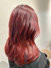 サラ(sara)&nbsp;ブリーチ無しワインレッド/2時間/ベビーカーお子様連れ