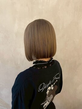 髪質改善/顔周りレイヤーカット/グレージュ[千葉/千葉駅]