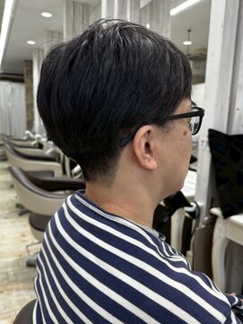 宇都宮メンズカットスパイキーショートツーブロックフェード