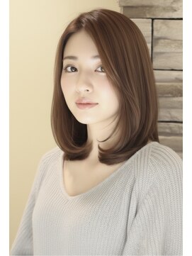 レウナ 外苑前(Reuna) 30代40代大人可愛いミディアム　大人ミディアム　ワンカール