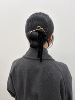 アニー 松戸(ANNI)&nbsp;着物ヘア/ダークアッシュ/ミディアムレイヤーカット/松戸