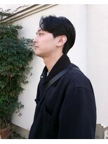 ヒントステーション フォーメンズ(HINTSTATION for Men's)&nbsp;〈浅草 半個室〉 センターパート/ニュアンスパーマ