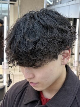 フィフス 渋谷(fifth) 渋谷波巻きツイストスパイラルシャドウルーズパーマツーブロック