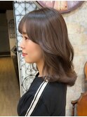 【四条烏丸】ミディアムレイヤー×透明感ブラウン
