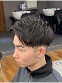 MEN’S/サーフカール/刈り上げセンターパート/表参道駅/青山 