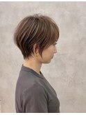 ハイライトカラー×ミルクティーベージュ