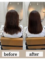 ツム(tumu) 髪質改善カラーで叶える艶ストレート