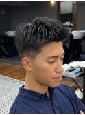 MEN’S/サーフカール/刈り上げセンターパート/表参道駅/青山 