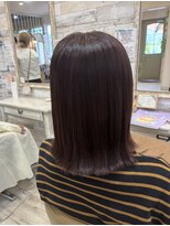 フゥカ 売市店(fuka)&nbsp;外ハネスタイル × ラベンダーブラウン☆  八戸