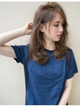 エル(LE) 【LE】ひし形シルエットグレージュエアリーロング