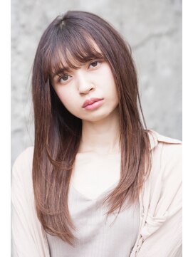 エイミー(Aimee) Aimee ナチュラルロング×ミルクティーベージュ