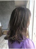 白髪ぼかしハイライト