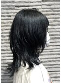 ネオウルフカットダークアッシュ学割U24(秋葉原)イメチェン