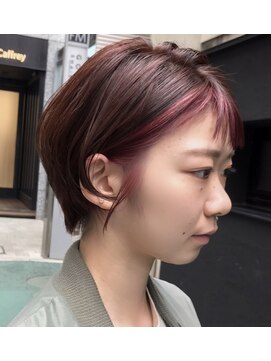 ラレイ(Lalei) ＊ピンクインナーカラーダブルカラー×ショート 表参道