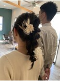 編みおろしヘア