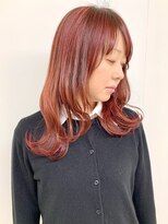 フォーク FOLK&nbsp;【FOLK】透明感ピンク☆似合わせ外ハネミディアムロング♪