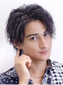 ソフトツイストかきあげアミル ツーブロック