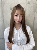 髪質改善で作る美髪改善 ツヤ髪ストレート 前髪カット Aujua