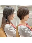 【春日美月】ショートヘアお客様カット★ビフォアフ