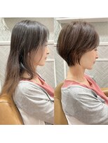 ロンド 銀座(Lond)&nbsp;【春日美月】ショートヘアお客様カット★ビフォアフ