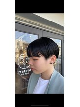 メトロノーム(metoro n-o-m-e) black mash short