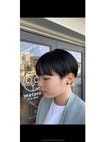 メトロノーム(metoro n-o-m-e) black mash short