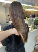 Before after 艶髪シルクストレート