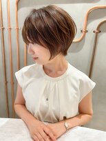 ロンド エスポワール 錦糸町(Lond espoir)&nbsp;【武井俊樹】小顔前髪　ショートヘア　　ピンクベージュ 錦糸町