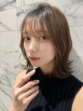 ネオリーブギンザ 銀座店(Neolive GINZA) くびれ外ハネボブスタイル×ベージュカラー【銀座】