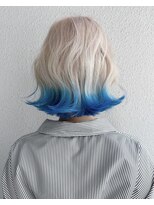 リーフェ バイアルティナ(Rife by artina)&nbsp;エンドカラーブルー_毛先カラーブルー_裾カラーブルー