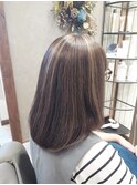 白髪ぼかしハイライト