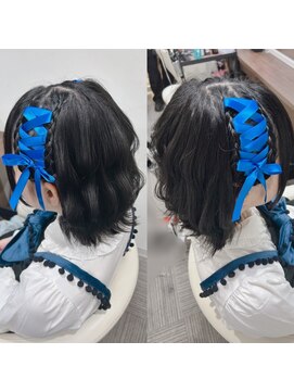ベルグロー(BELLEGROW) 編み込みヘア/量産型セット/リボンヘア