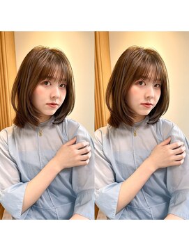ロンドプロフィール 浦和(Lond profil) 中川　前髪カット顔まわり似合わせ外ハネくびれレイヤーミディ