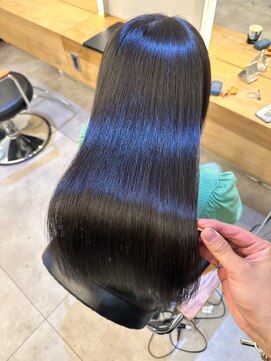 ジーナ 船橋(Zina) 髪質改善＊ロングレイヤーグレーベージュ＊美髪【Zina船橋】