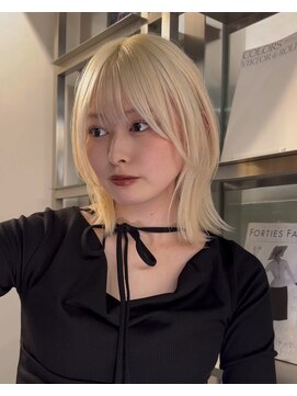 ダブ ギンザ(DaB ginza) 抜きっぱなしブロンド/韓国風ミディアムレイヤー/銀座