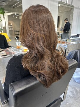 ラック(LUCK) ベージュ/船橋/くすみベージュ/細めハイライト