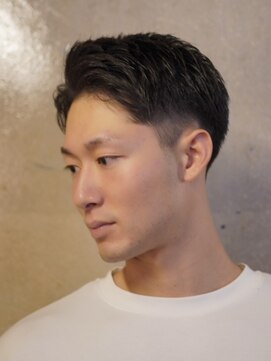 ノーエン(noen) ビジネスショートメンズマッシュツイストパーマツーブロック