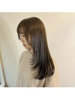 トリコ 梅田茶屋町店(trico) 顔周りレイヤーカット×オリーブブラウン♪