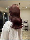カシスピンク/ブリーチなしダブルカラー/千葉美容室