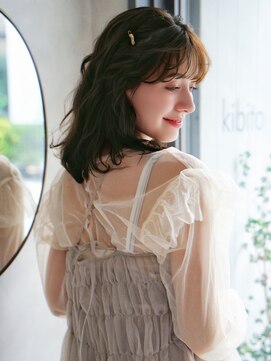 キビト(kibito) オリーブグレージュ　ニュアンスアレンジ