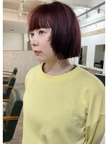 ソイ コンク 下北沢(soi conc)&nbsp;縮毛矯正/red/layer bob_下北沢