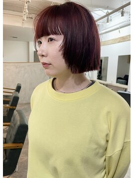 ソイ コンク 下北沢(soi conc) 縮毛矯正/red/layer bob_下北沢