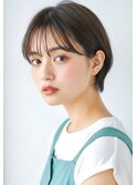 シースルーバングで柔らかショート【來海亮兵】
