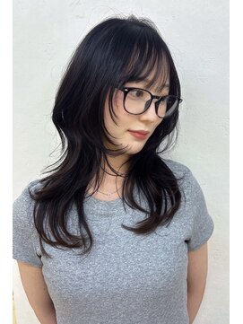 ソレイユトウキョウシブヤ(SOLEIL TOKYO shibuya) ロングレイヤー韓国風くびれヘア黒髪レイヤー