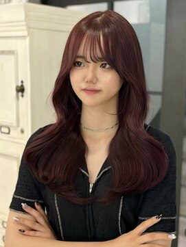 クム(kumu) 【kumu】ブリーチなし暖色系カラー/カシスワインレッド/ボルドー