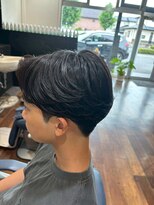 ヘアーワークス ボナ(HAIR WORKS bona.)&nbsp;朝のスタイリングが楽々◎ふんわりマッシュ/黒髪/ビジネス