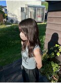 ツヤ髪セミロング＊シルキーベージュ＊モテ髪大人可愛い20代