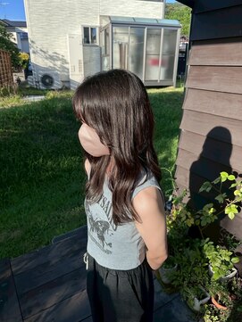 ナンバーエイト(number eight) ツヤ髪セミロング＊シルキーベージュ＊モテ髪大人可愛い20代