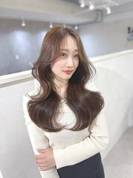 ミヨン(miyon) 【miyon】韓国レイヤーカット+艶髪カラー+髪質改善